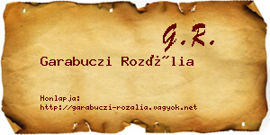 Garabuczi Rozália névjegykártya